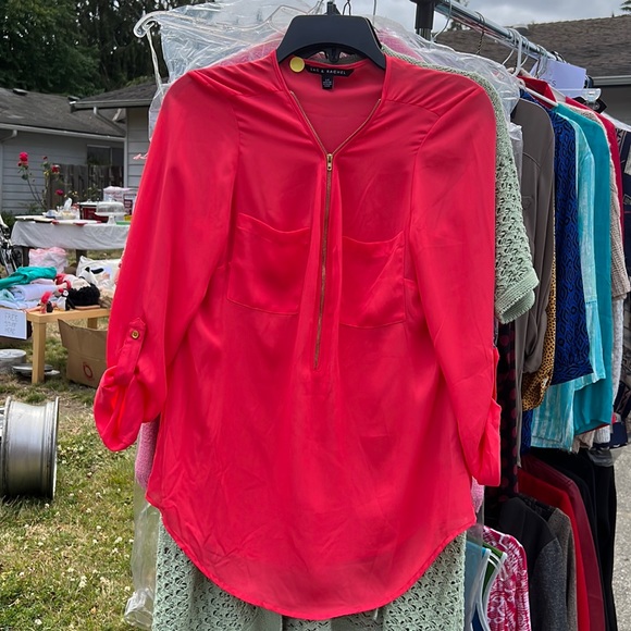 Pink peachy blouse - Picture 1 of 2